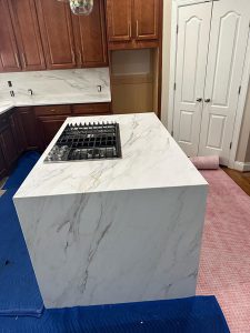 Calacatta Venato Quartz countertops! At Colonial Granite